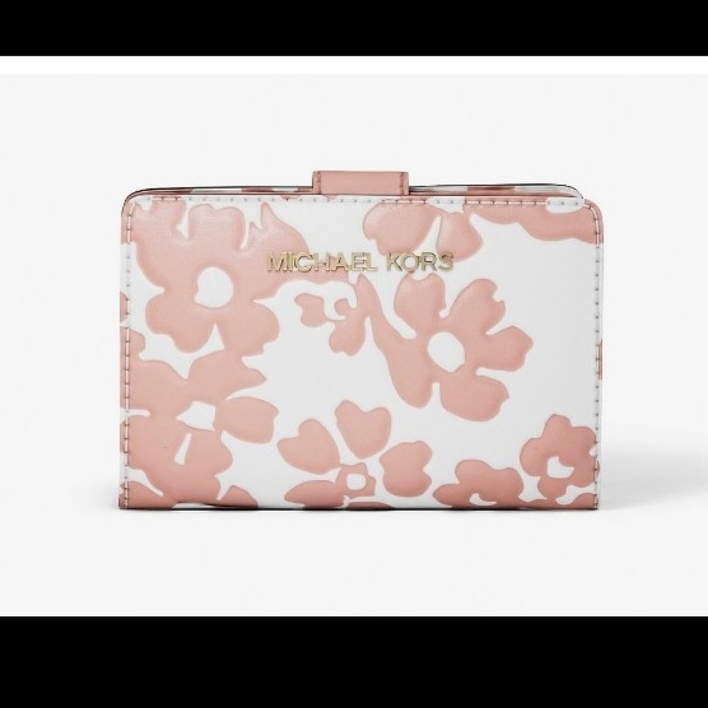 Michael Kors Pink Powder Blush Floral Women's Wallet